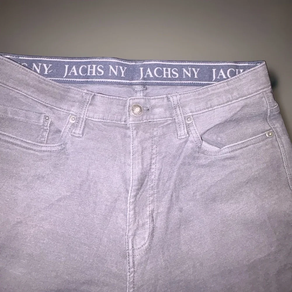 Jachs NY Mens Gray Denim Jeans Straight Fit Mid Rise Medium Wash 5-Pocket 32x27